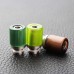 GLASS&STAINLESS STEEL DETACHABLE WIDE BORE DRIP TIPS - COLORFUL